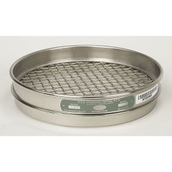 Advantech Manufacturing Sieve, #10, S/S, 8 In, Half Ht 10SS8H