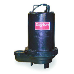 Dayton EffluentPump,20ft,11.9A,0.5hp,120VAC 4HU75