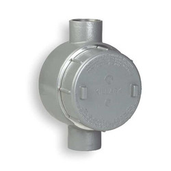 Hubbell Killark Conduit Outlet Body,Alum,Trd Sz 3/4in GECCT-2