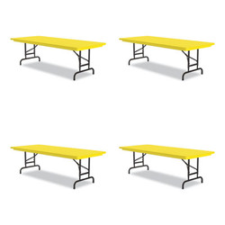 Correll® TABLE,HT ADJ FT 30X72,YL RA3072-28-09-4PK