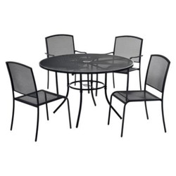 Global Industrial® TABLE,CAFE 48" RND BK 695971