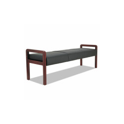 Alera® SOFA,BENCH,3 SEATER,MY,BK ALERL2419M