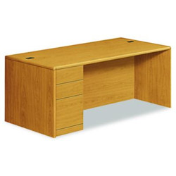 HON® DESK,SGLPED,72X36,HARVEST H10788L.CC