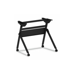 Alera® Flip And Nest Table Base, 32.25w X 23.63d X 28.5h, Black ALEVA7243BK