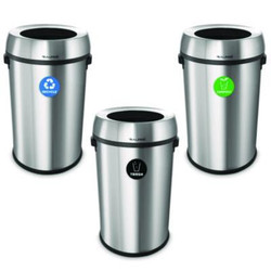 Alpine Industries WASTEBASKET,17RTC,SS ALP47065LRTCO