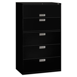 HON® FILE,LAT,5DWR,W/LK,42"BK H695.L.P