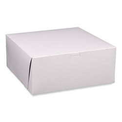 SCT® Bakery Boxes, Standard, 14 X 14 X 6, White, Paper, 50/carton 1593