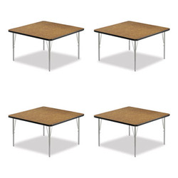 Correll® TABLE,AT TFL 48X48,MO/BK A4848TFSQ06TP09954PK