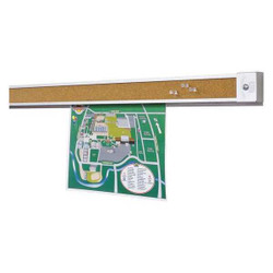 Best-Rite Tackless Paper Holder,48"W,Tan Board,PK6 504-4