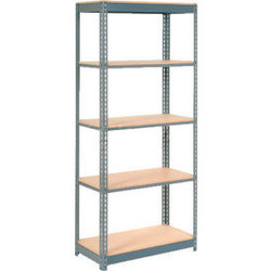 Global Industrial 5 Shelf Standard Duty Boltless Shelving Starter 48""Wx18""Dx60