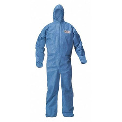 Kleenguard Hooded Coverall,XL,Blue,SMMMS,PK24 58514