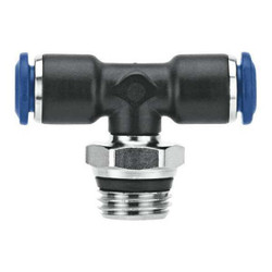 Aignep Usa Swivel Branch Tee,19/32" Hex,1/8" Tube 85210-02-04