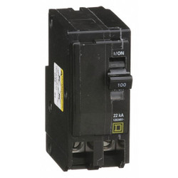Square D Circuit Breaker,100A,Plug In,120/240V,2P QO2100VH