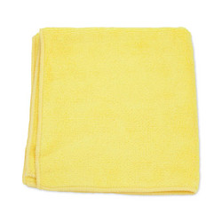 HOSPECO® MicroWorks Microfiber Towels, 12 x 12, Yellow, Dozen 2501-Y-DZ