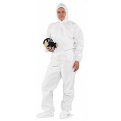 Kleenguard Hooded Coveralls,4XL,White,SMMMS,PK20 49127