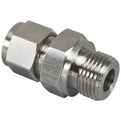 Brennan Industries Male ISO Parallel Connector,Gas,N7013 N7013-06-08-SS