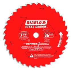 Diablo CircularSawBlade,Cermet,Dia:7.25" D0736CF