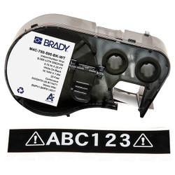Brady Continuous Label Cartridge,Black,Gloss M4C-750-595-BK-WT