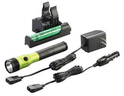 Stinger LED HL Rechargeable Flashlight with PiggyBack Charger, Lime Green 75478