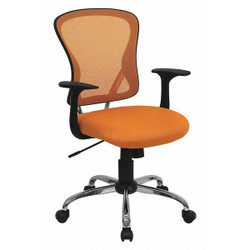 Flash Furniture Mid-Back Task Chair,Orange H-8369F-ORG-GG