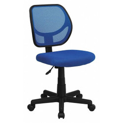 Flash Furniture Low Back Task Chair,Blue WA-3074-BL-GG