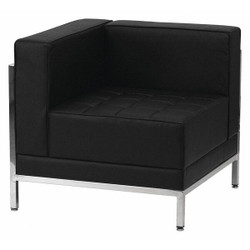 Flash Furniture Left Corner Leather Chair,Black ZB-IMAG-LEFT-CORNER-GG