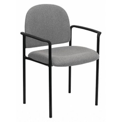 Flash Furniture Gray Fabric Stack Chair BT-516-1-GY-GG