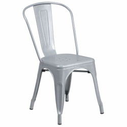 Flash Furniture Silver Metal Chair CH-31230-SIL-GG