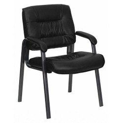 Flash Furniture Black Leather Side Chair BT-1404-BKGY-GG