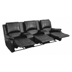 Flash Furniture Black Leather Theater - 3 Seat BT-70295-3-BK-GG