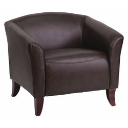 Flash Furniture Brown Leather Chair 111-1-BN-GG