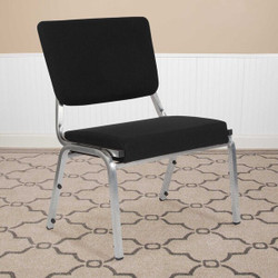 Flash Furniture Black Fabric Bariatric Chair,PK4 4-XU-DG-60442-660-2-BK-GG