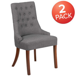 Flash Furniture HERCULES Paddington Series Gray Fab,PK2 2-QY-A08-GY-GG