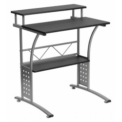 Flash Furniture Clifton Computer Desk,Black NAN-CLIFTON-BK-GG