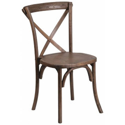 Flash Furniture Cross Back Chair,Early American XU-X-EA-GG