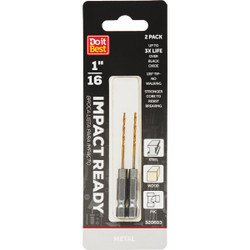 Do it Best 1/16 In. Impact Ready Titanium Hex Shank Drill Bit (2-Pack)