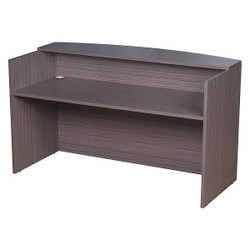 Boss Reception Desk,42 in H,Driftwood N169-DW