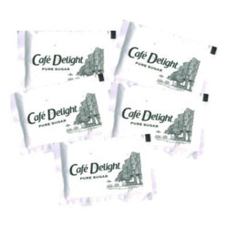 Café Delight Pure Sugar Packets, 0.11 oz Packet, 1,000/Carton SUG45470