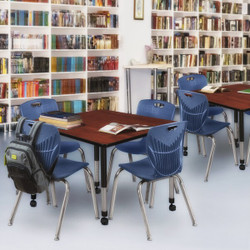 Regency Kee 48" Square Height Adjust Mobile Tabl TB4848CHAPCBK40NV