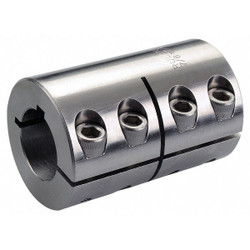 Ruland Rigid Shaft Coupling,Clamp,1-3/4" L CLC-8-8-SS