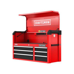 Craftsman Chest,6 Drawers,16" D,24-1/2" H,41"W,Red CMST34162RB
