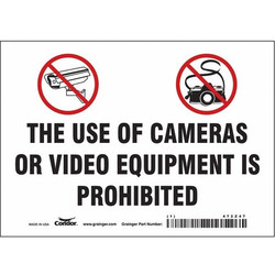 Condor Safety Sign,5 in x 7 in,Vinyl 472Z47