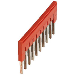Square D Plug-In Bridge,Copper,Plastic,Red NSYTRAL410