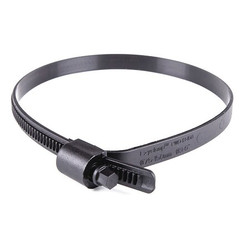 Manufacturer Varies Plastic Hose Clamp,Hex Screw,PK10 PWD-13-150-SC-PA12-BK