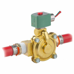 Redhat Solenoid Valve, 2-Way, NC, 1/2 in Pipe K210G002LFXC 24/DC