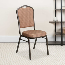 Flash Furniture Gold Fabric Banquet Chair,PK4 4-FD-C01-GOLDVEIN-GO-GG