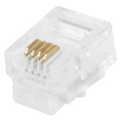 Monoprice Plug,Modular,RJ11,6P4C,Solid,PK50 7269