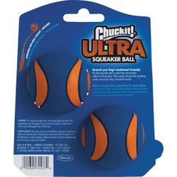 Chuckit Ultra Squeaker Small Dog Ball (2-Pack) 31537