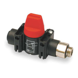 Legris Manual 2-Way Ball Valve,NPT,Nylon 7915 56 11