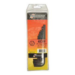 Bondhus Tamper Resist Metric Hex Key Set 2.5-8Mm 48386